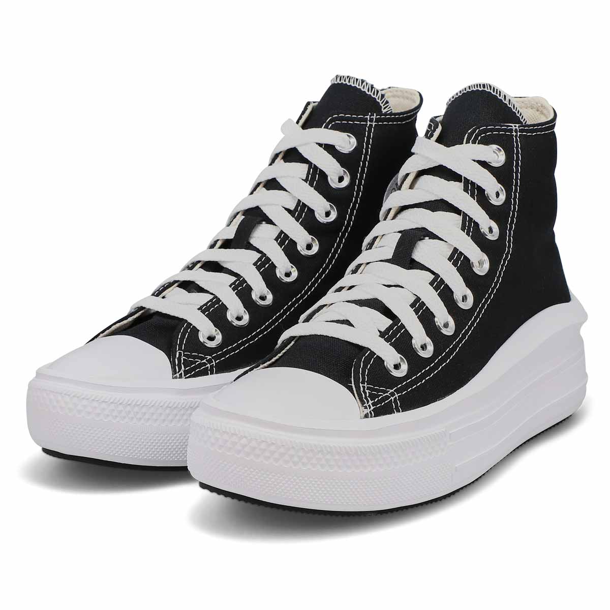 Women's Chuck Taylor All Star Move Hi Platform Sneaker - Black/White