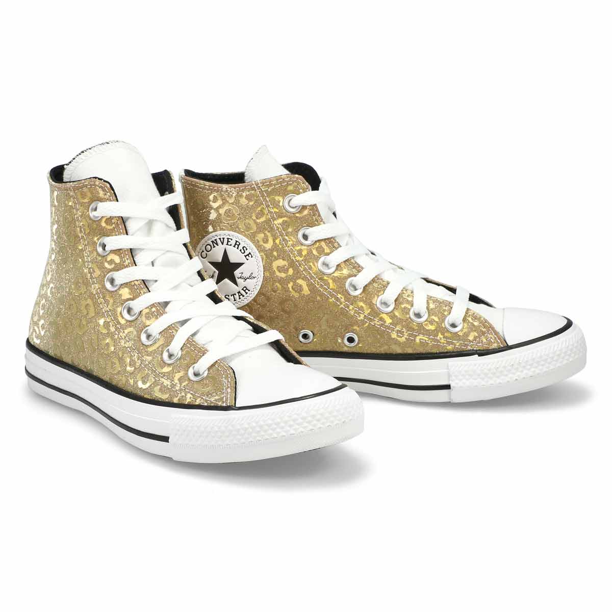 Women's All Star Leopard Glitter Hi Top Sneaker