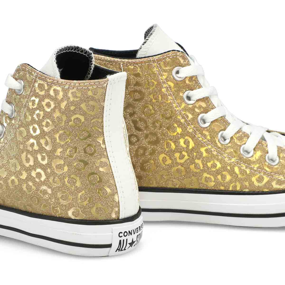 Women's All Star Leopard Glitter Hi Top Sneaker
