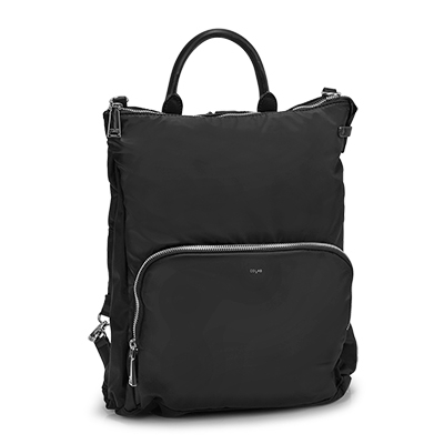 Lds Nellie blk convertible backpack