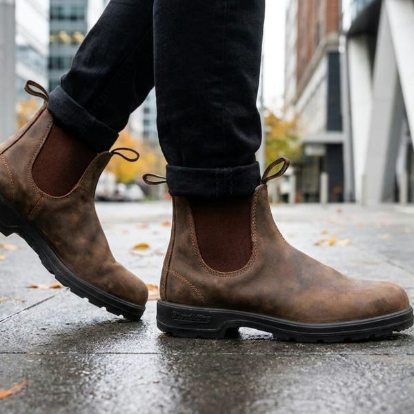 Botte Chelsea Classique Unisexe 585 - Brun Rustique