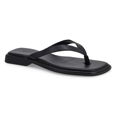 Lds Izzy Casual Thong Slide Sandal - Black