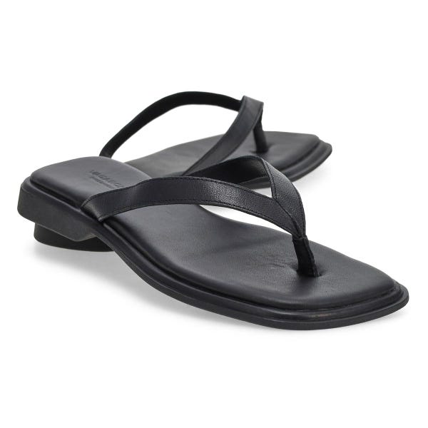 Women's Izzy Casual Thong Slide Sandal - Black