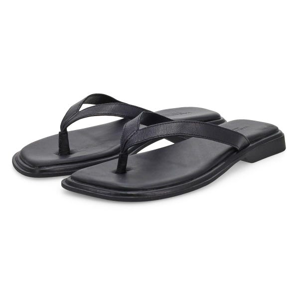 Women's Izzy Casual Thong Slide Sandal - Black
