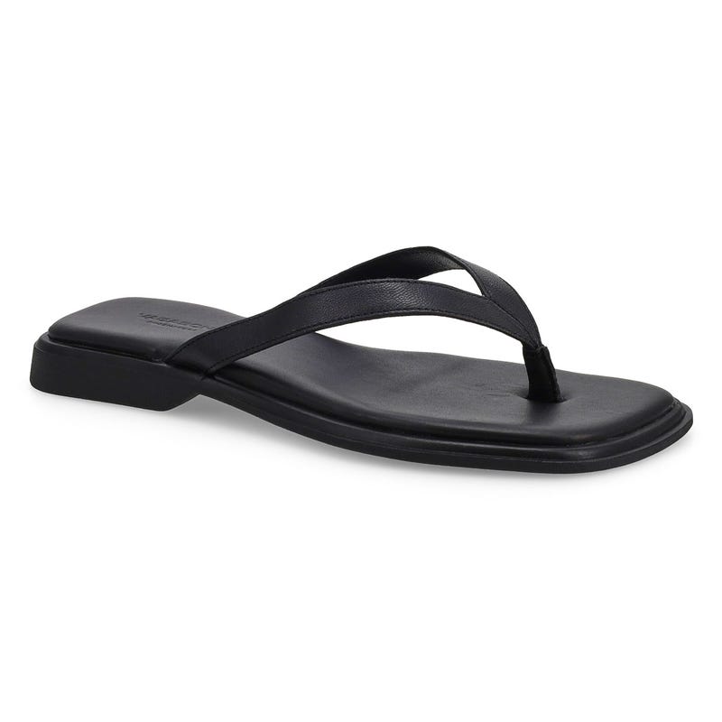 Women's Izzy Casual Thong Slide Sandal - Black
