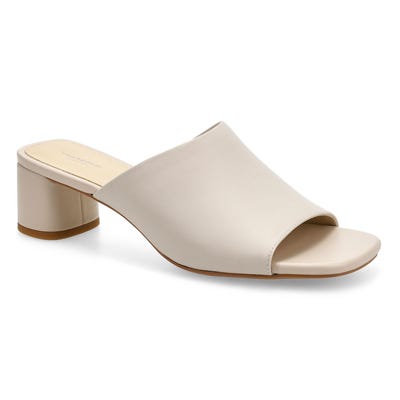 Lds Piper Dress Slide Sandal - Off White