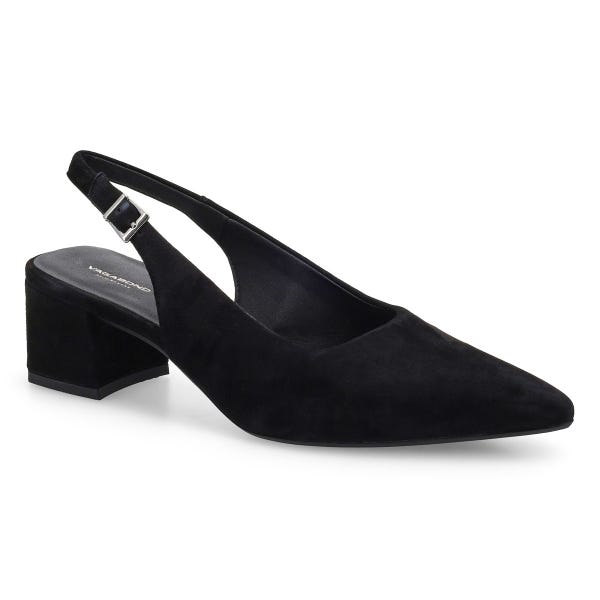 Women's Marta Heeled Slingback Dress Shoe - Black