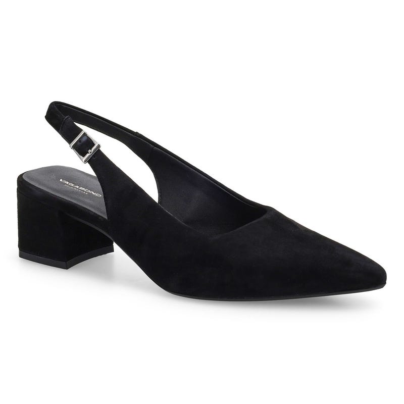 Women's Marta Heeled Slingback Dress Shoe - Black