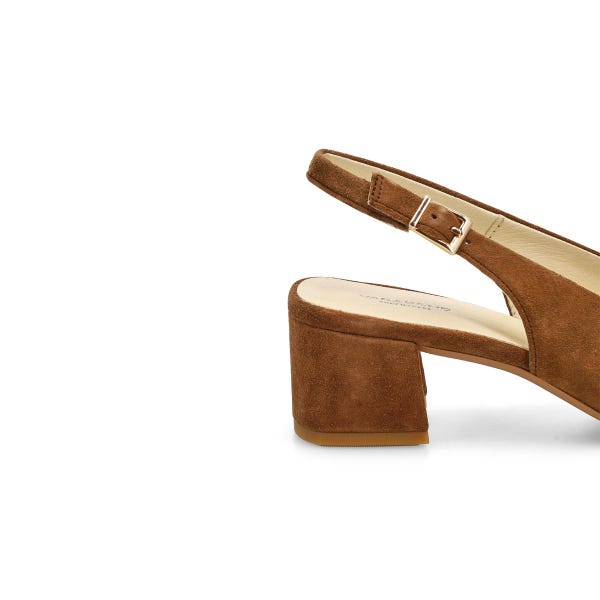 Women's Marta Heeled Slingback Dress Shoe - Cocoa Brown