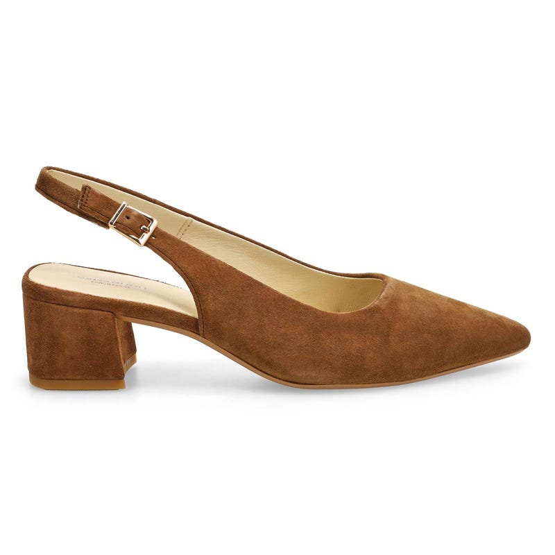 Women's Marta Heeled Slingback Dress Shoe - Cocoa Brown