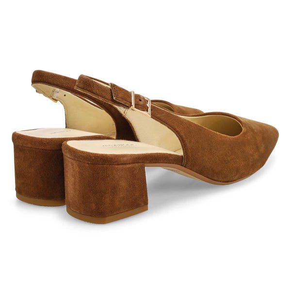 Women's Marta Heeled Slingback Dress Shoe - Cocoa Brown