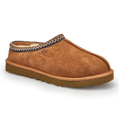 UGG Men's TASMAN chestnut sheepskin slippers | SoftMoc.com