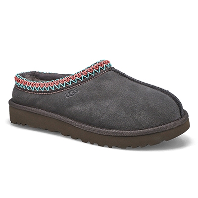 Lds Tasman Sheepskin Slipper - Dark Grey