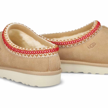 Women's Tasman Sheepskin Slipper - Sand/Dark Cherr