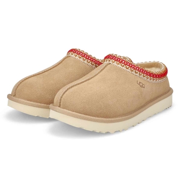 Women's Tasman Sheepskin Slipper - Sand/Dark Cherr