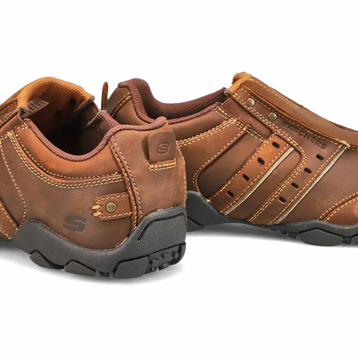 Skechers Men's Diameter Slip Ons Wide Brown