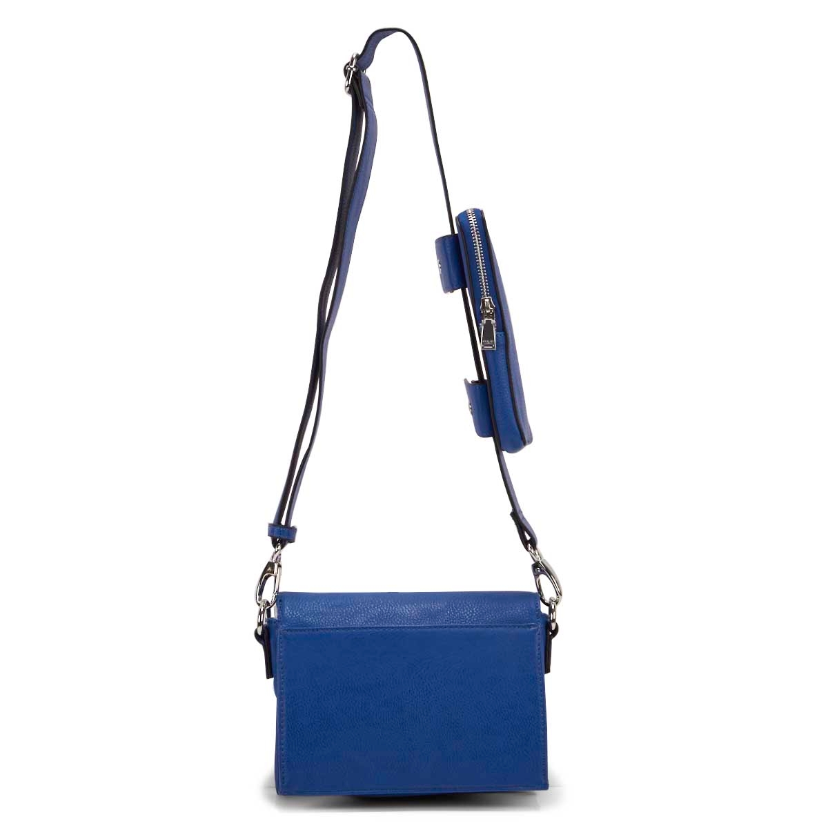 Sac à bandoulière à rabat 6258, bleu roi, femmes