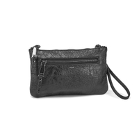 Pochette à dragonne/bandoulière 6324, noir, femmes
