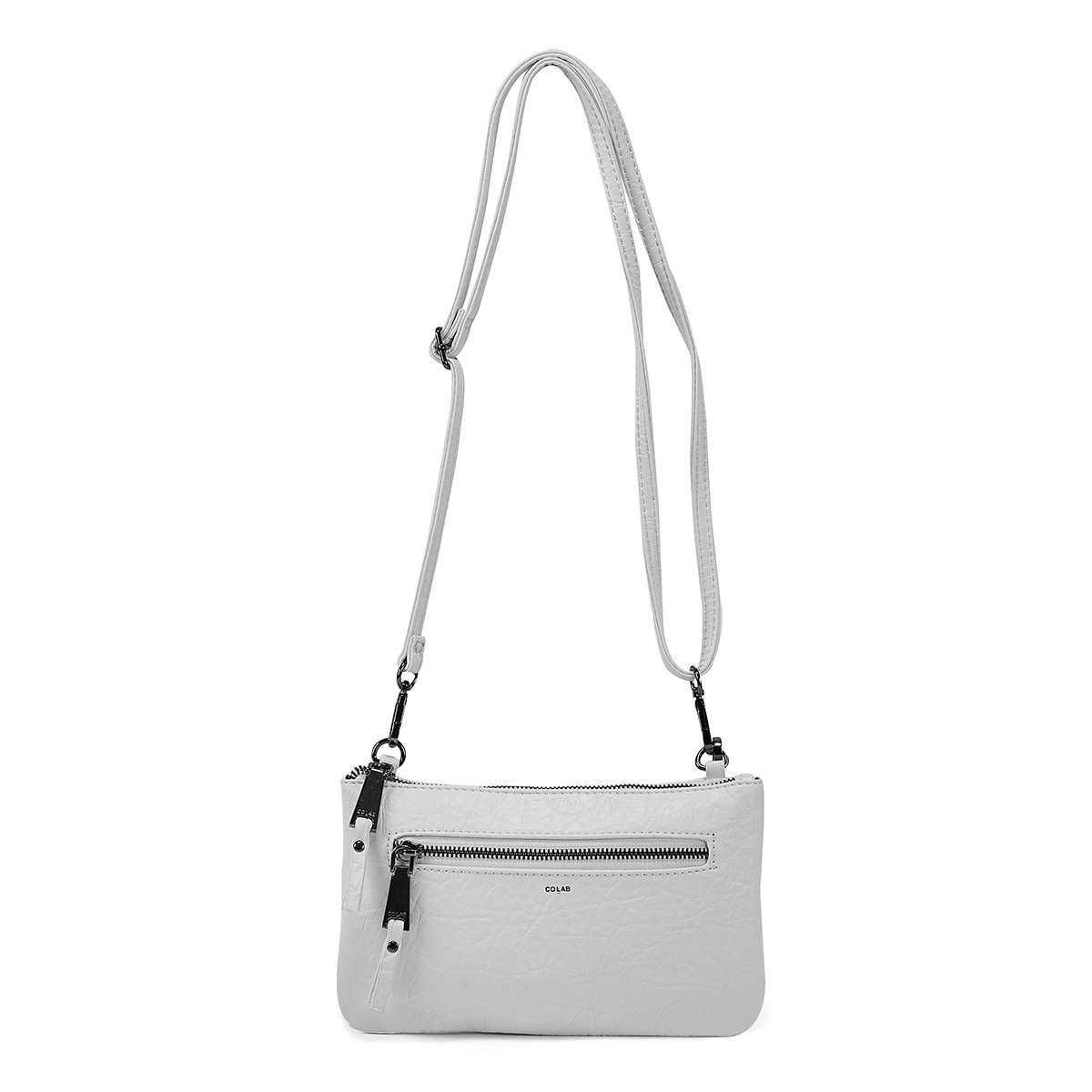 Pochette à dragonne/bandoulière 6324, blanc, femme