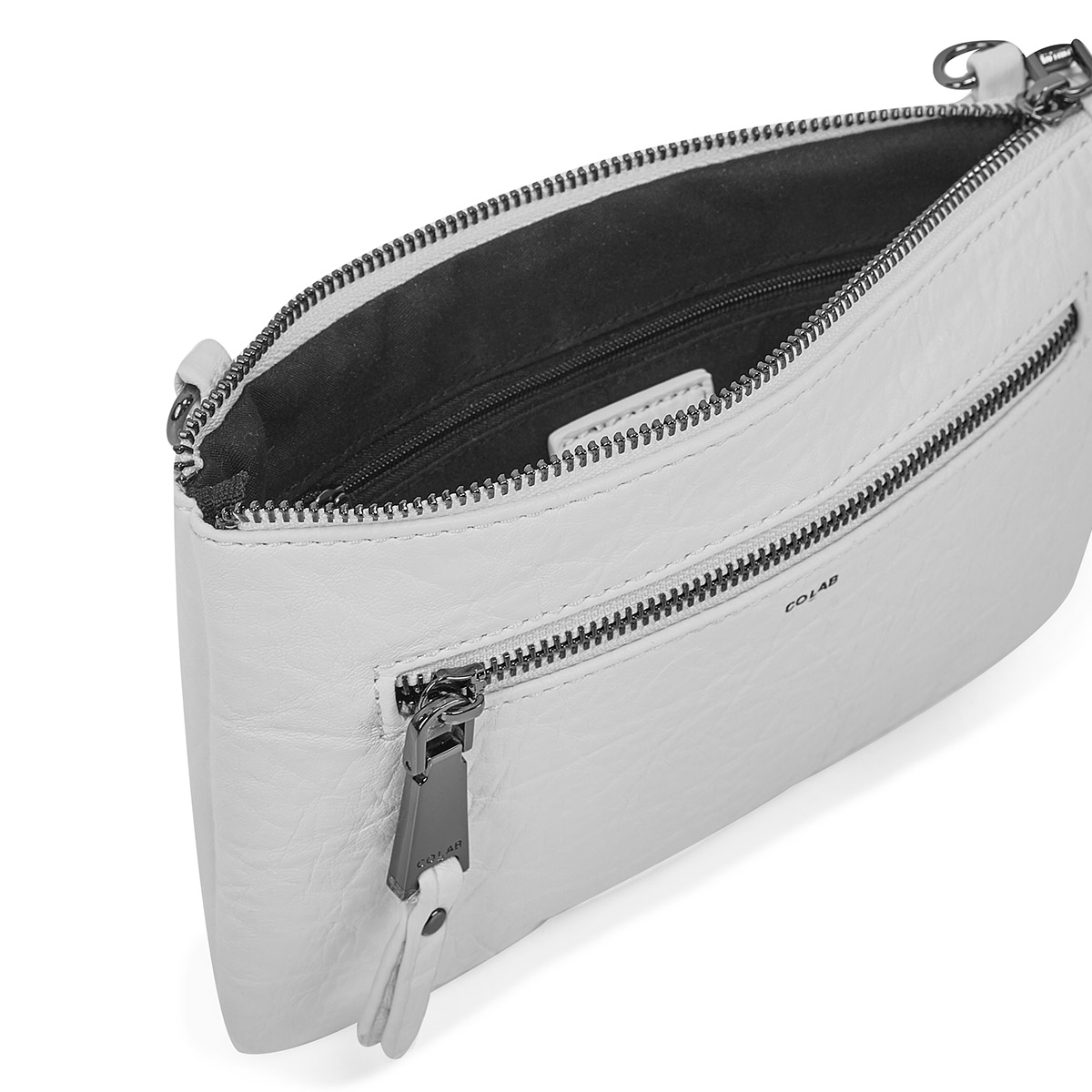 Pochette à dragonne/bandoulière 6324, blanc, femme