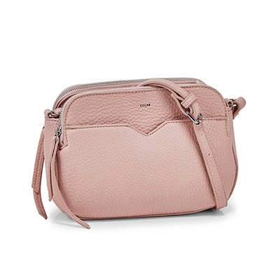 Sac bandoul. Triple Crossbody, rse,femme