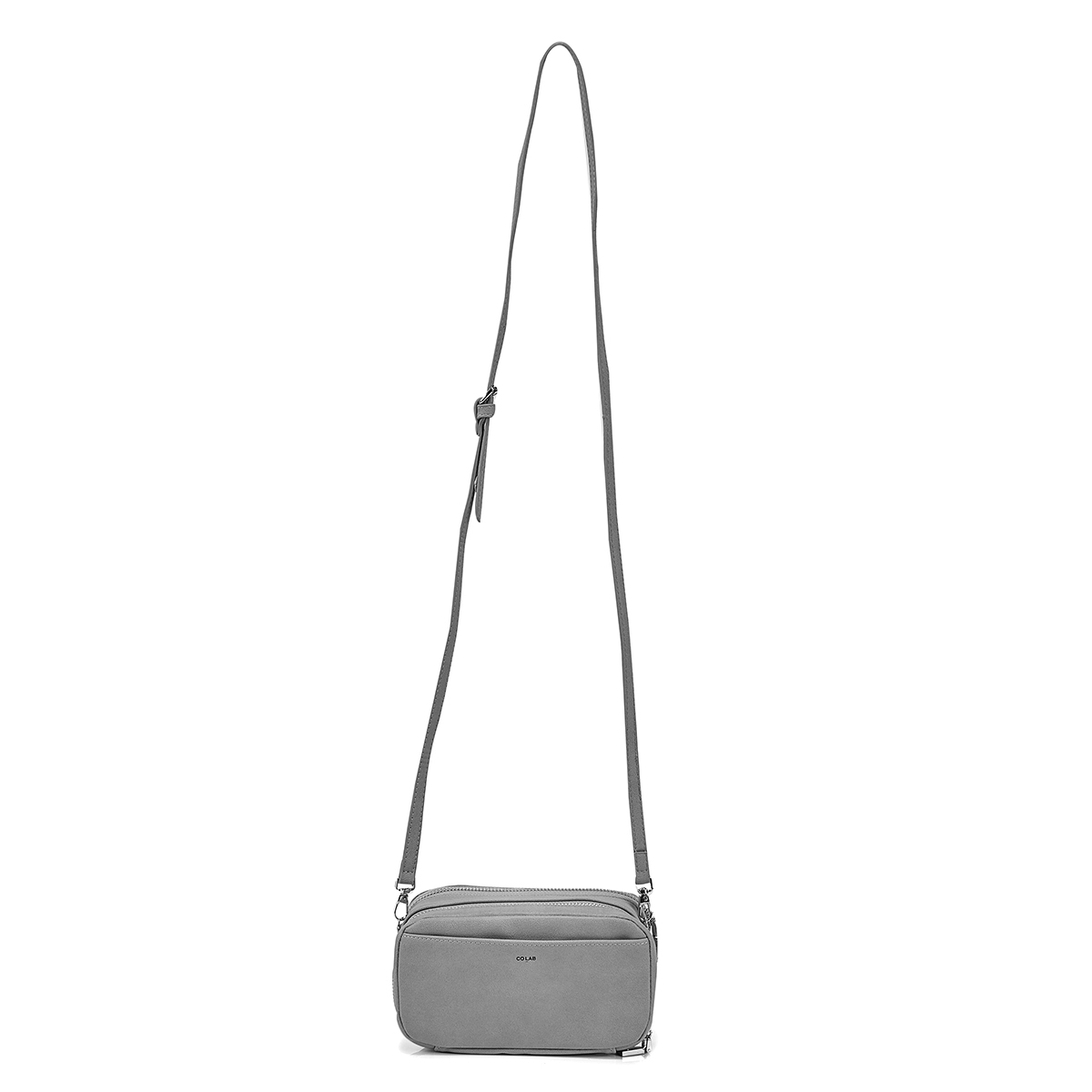 Portefeuille à bandoulière 6409, gris, femmes
