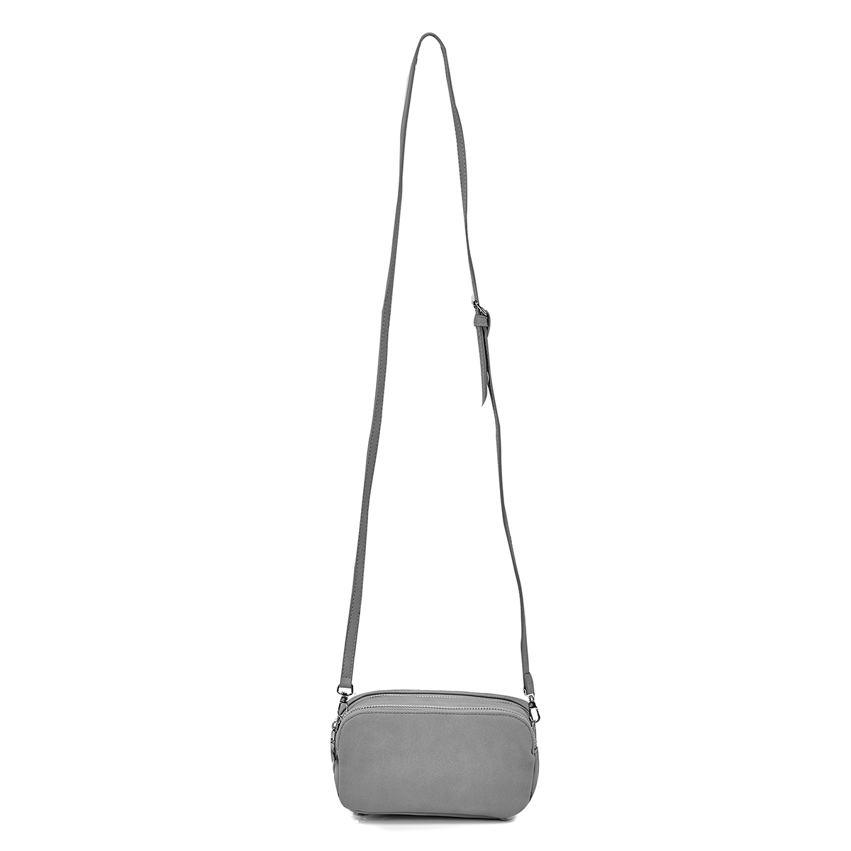 Portefeuille à bandoulière 6409, gris, femmes