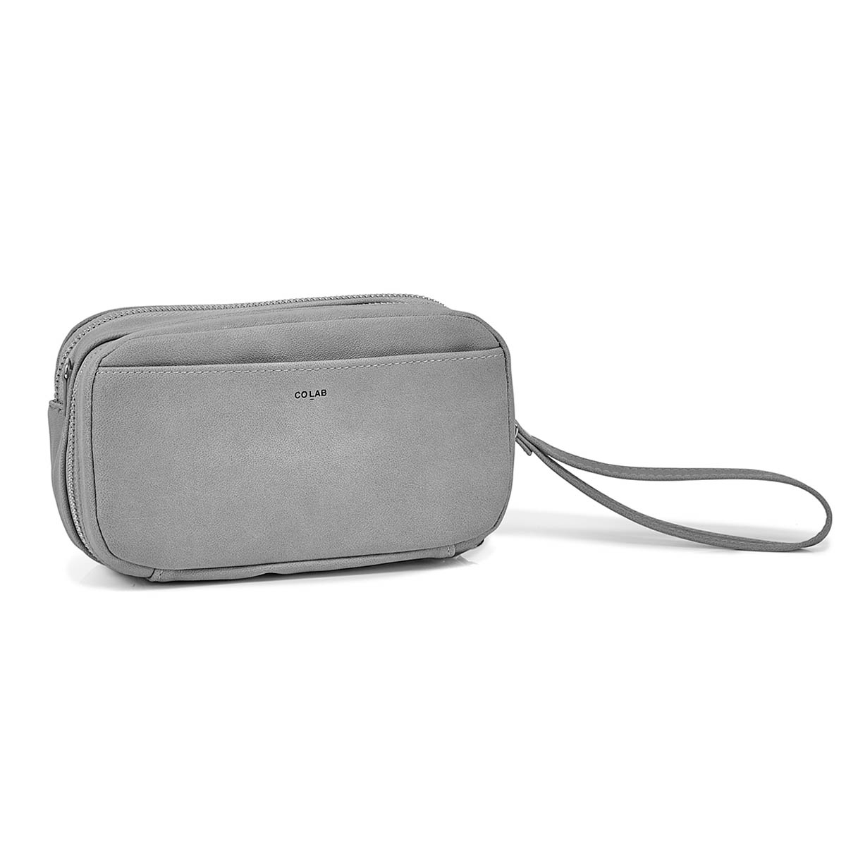 Portefeuille à bandoulière 6409, gris, femmes