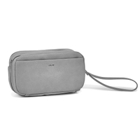 Portefeuille à bandoulière 6409, gris, femmes
