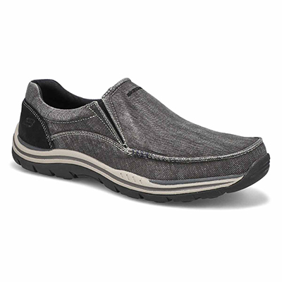 Mns Expected Avillo Slip On Casual Shoe - Black