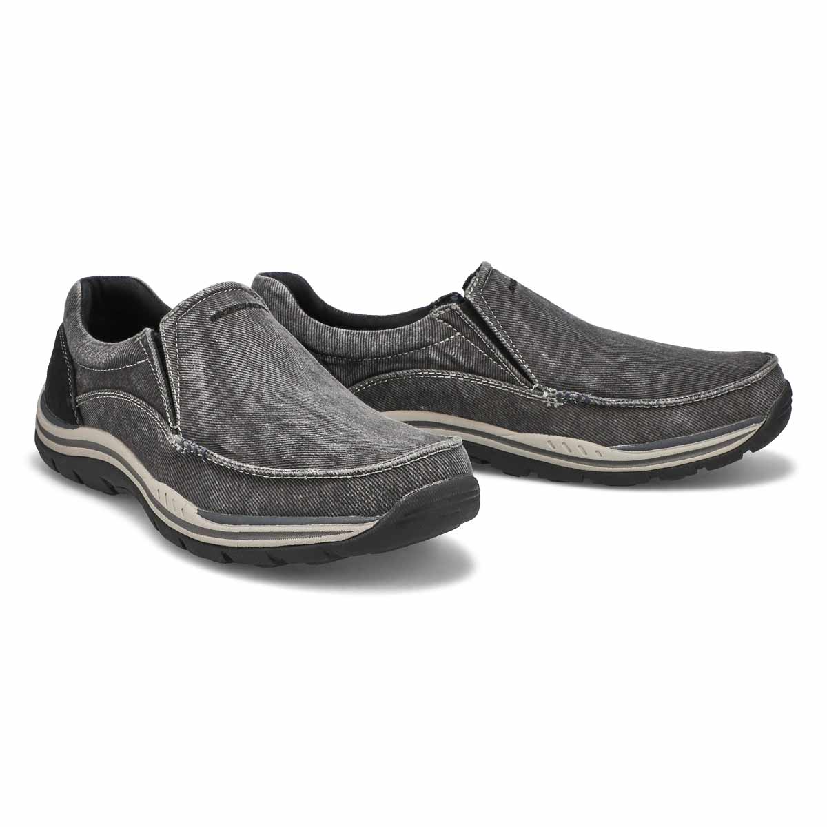 Men's Expected Avillo Slip On Casual Shoe - Black