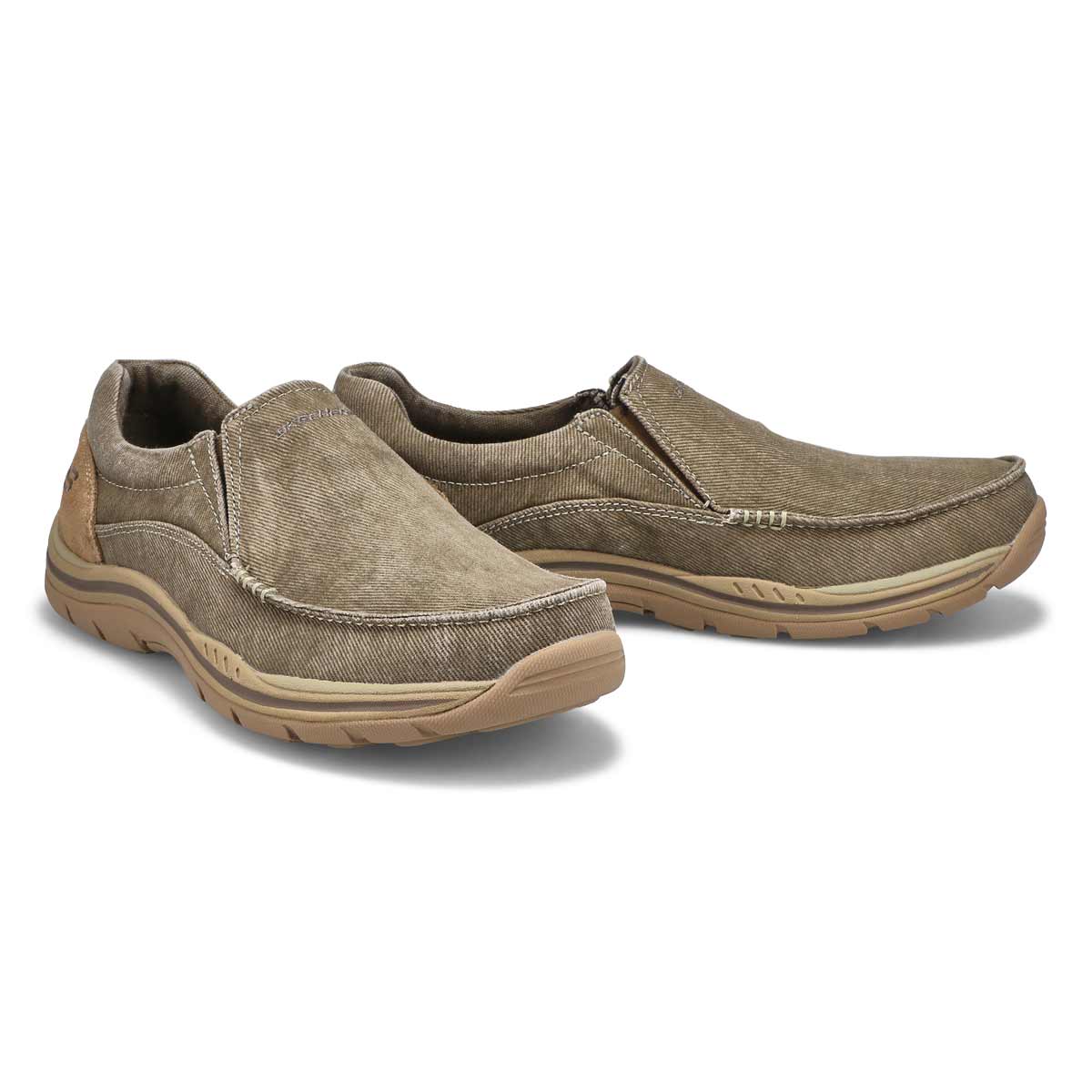 Men's Expected Avillo Slip On Casual Shoe - Khaki