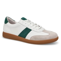 Baskets en cuir à lacets JOLEEN 01, blanc/vert, femmes