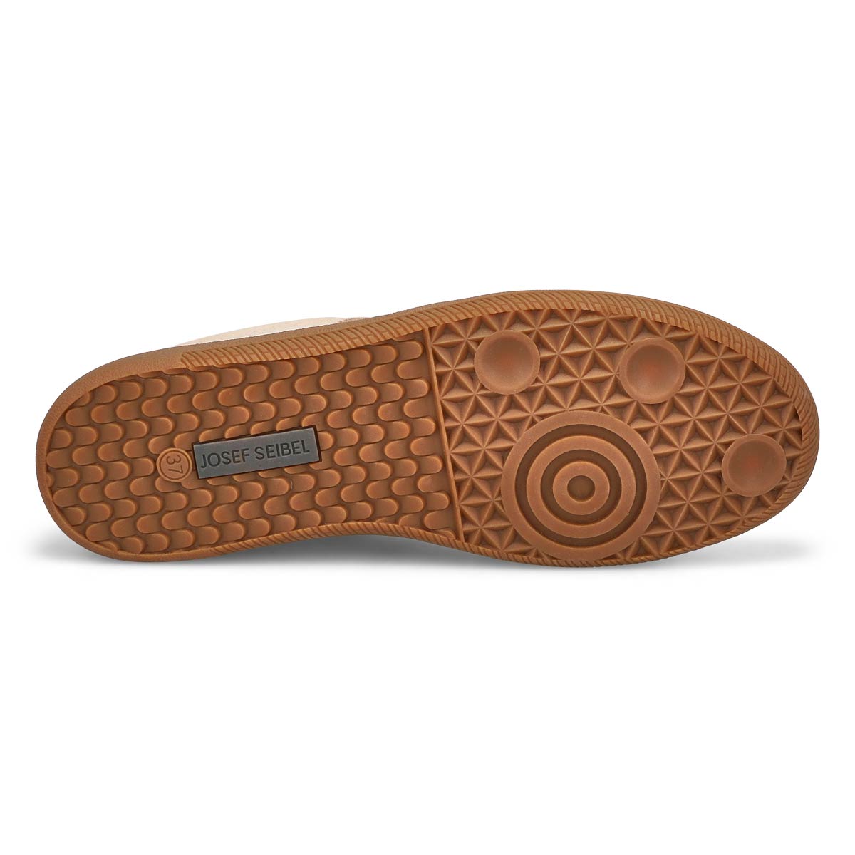 Baskets en cuir à lacets JOLEEN 01, beige/noir, femmes