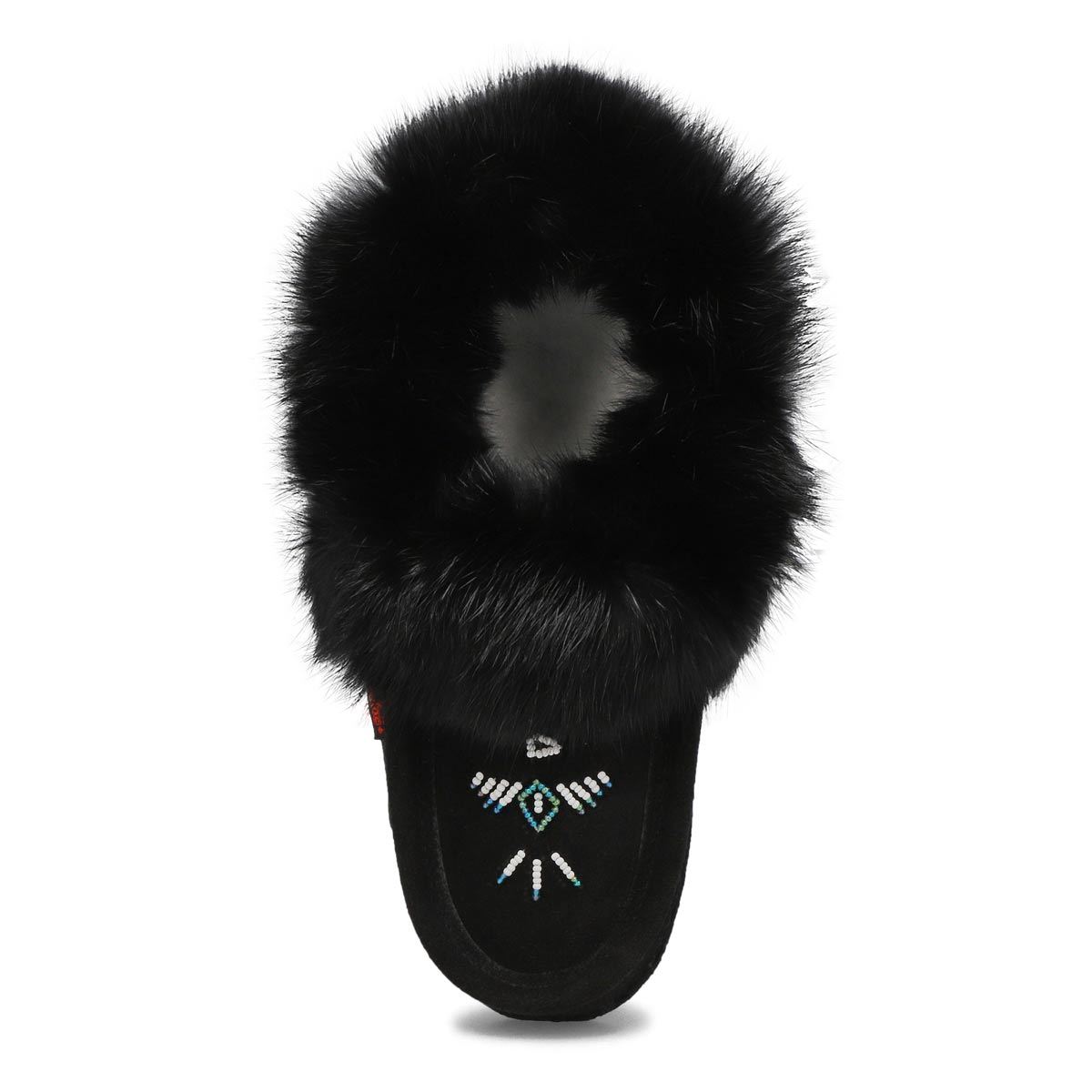 Women's 653L Rabbit Fur SoftMocs - Black