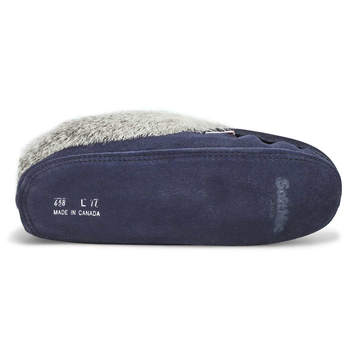 SoftMocs RABBIT, doublé en molleton, bleu, femmes