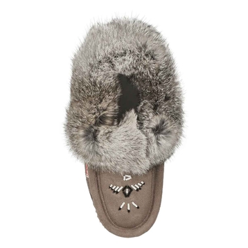 SoftMocs en fourrure de lapin 660, gris, femmes