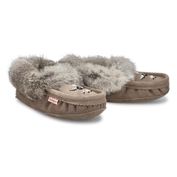 SoftMocs en fourrure de lapin 660, gris, femmes