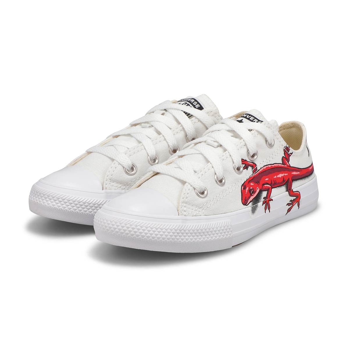 Boys' CT All Star Ox sneakers - wht/red/blk