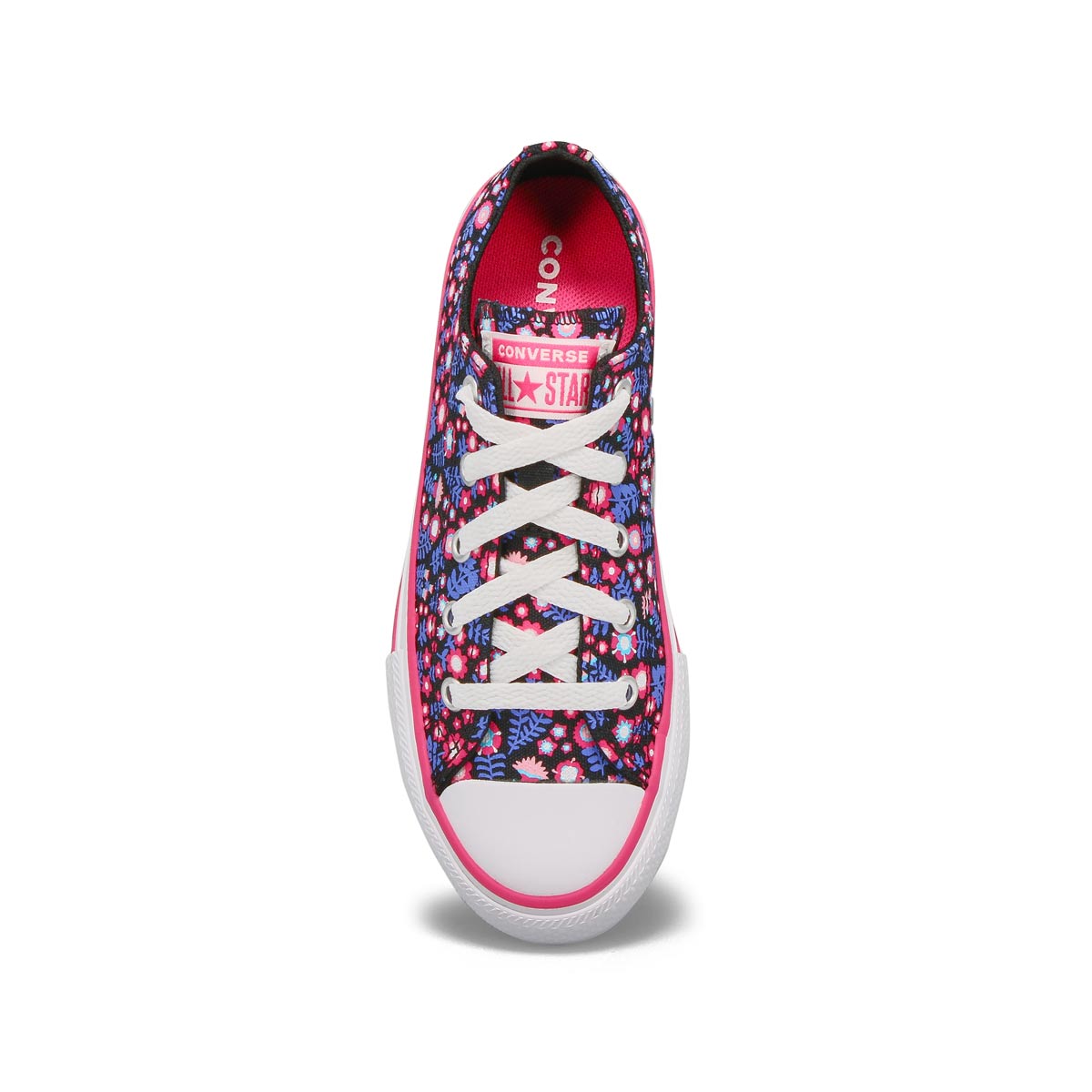Girls' Chuck Taylor All Star Floral Sneaker - Black/Pink/White