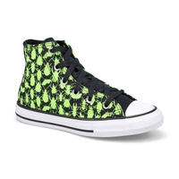 Boys' Chuck Taylor All Star Glow Bug  Hi Top Sneaker - Black/Green