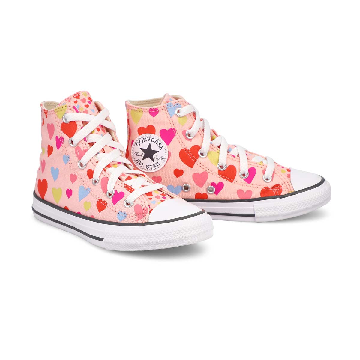 Girls' All Star Prints Hearts Hi Top Sneaker