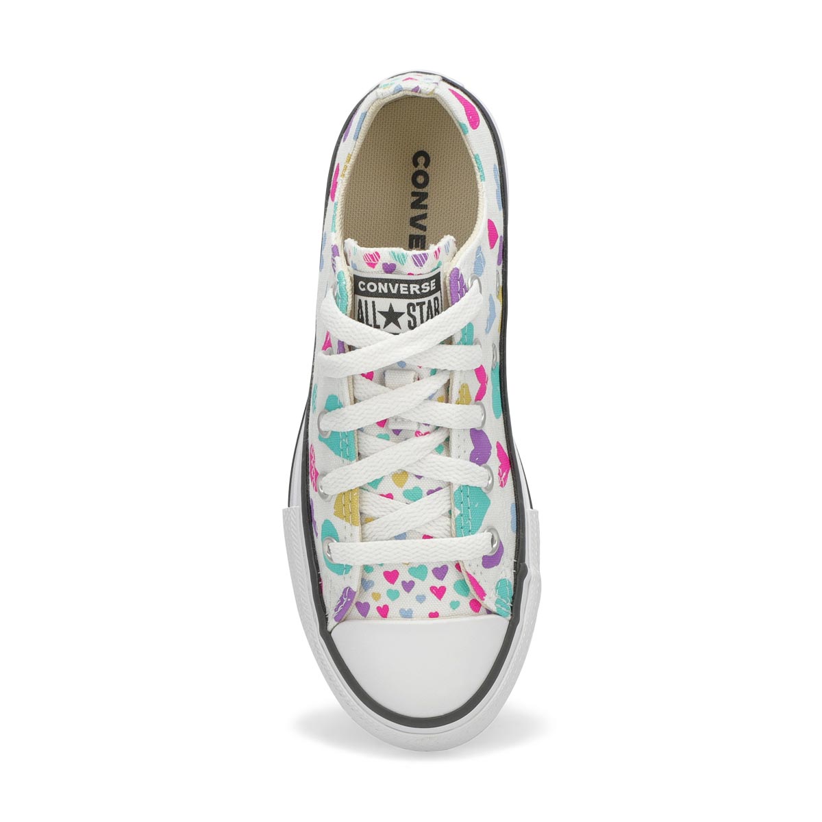 Girls' Chuck Taylor All Star Prints Hearts Sneaker