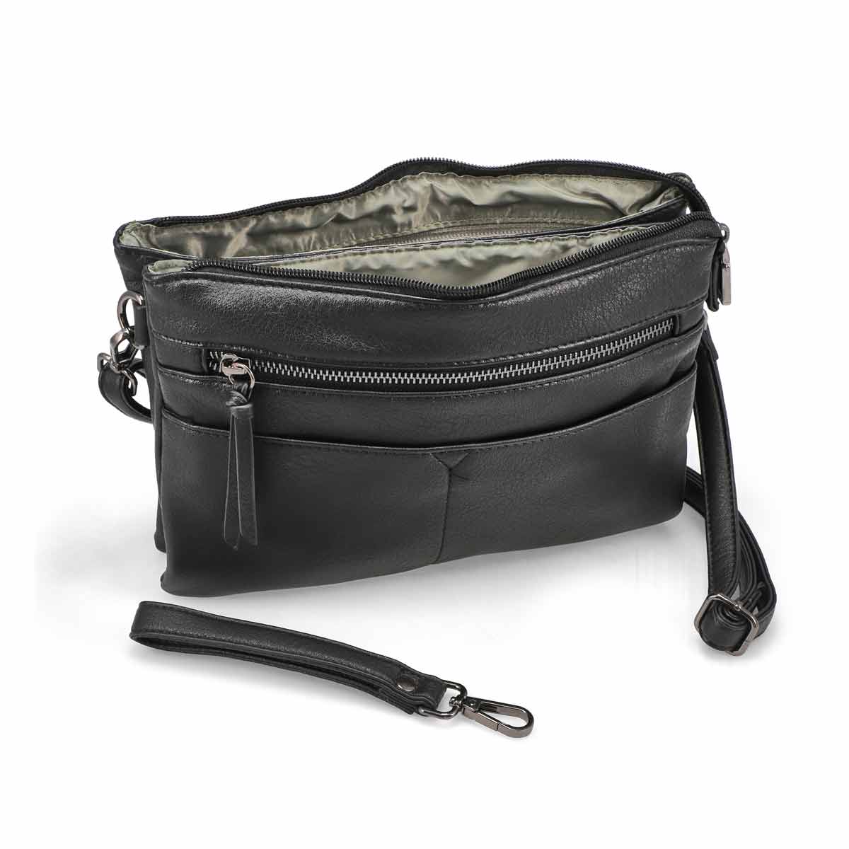 Women's Gambit Crossbody Clutch Bag - Black