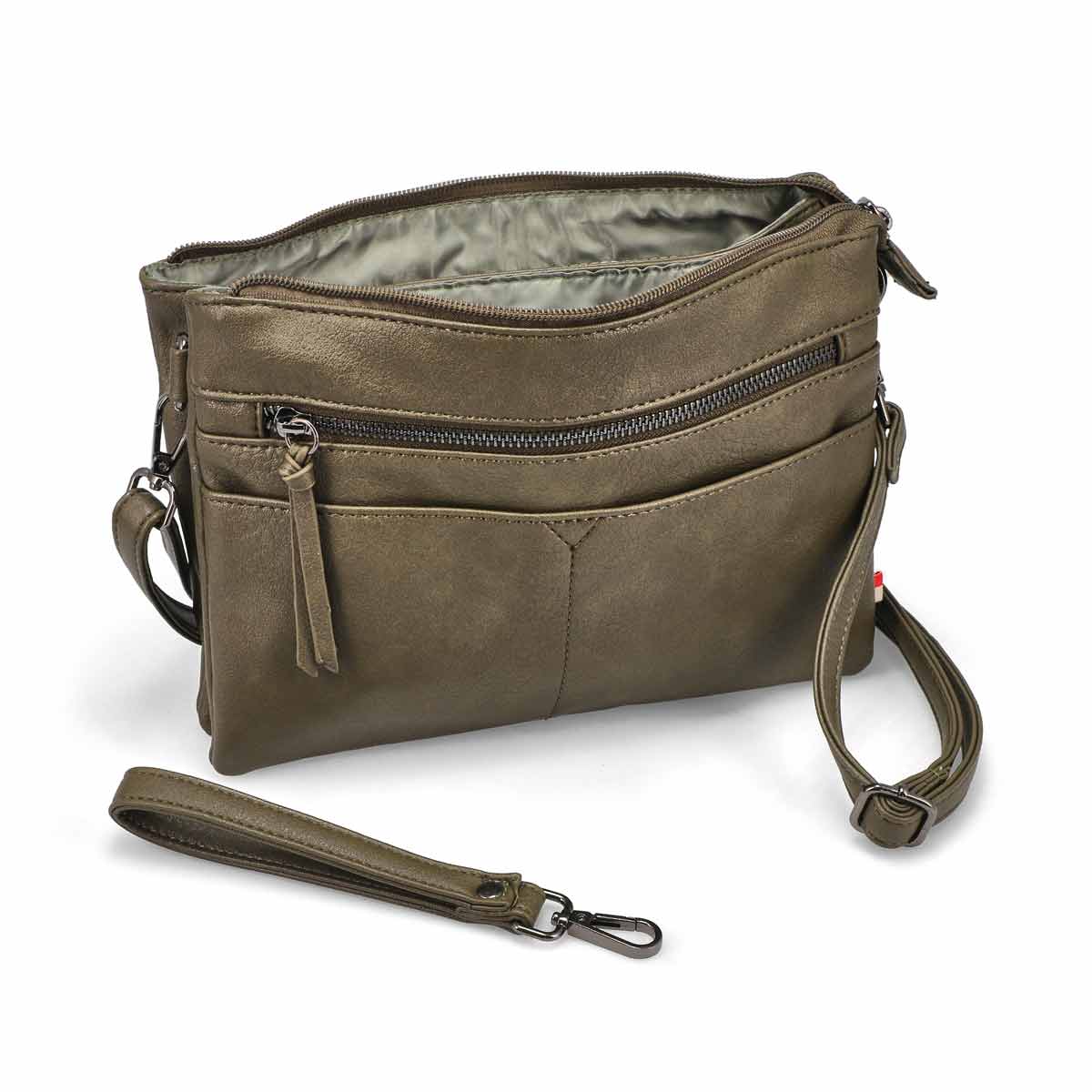 Women's Gambit Crossbody Clutch Bag - Khaki