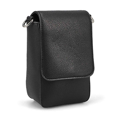 Lds Louve Amber Crossbody Bag - Black