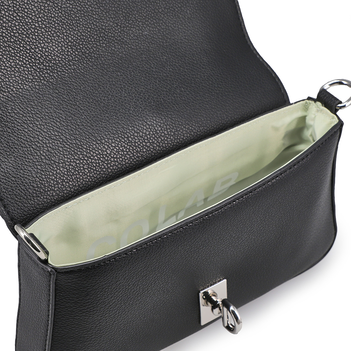 Women's 7006 Maca Flap Shoulder Bag - Black