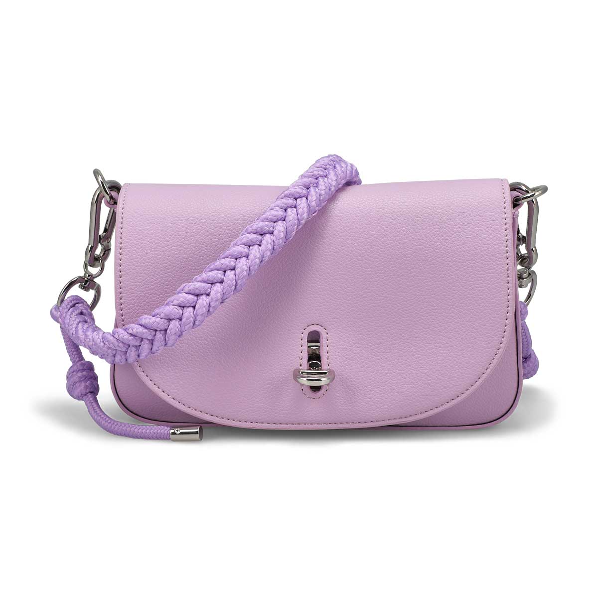 Women's 7006 Maca Flap Shoulder Bag - Lilac