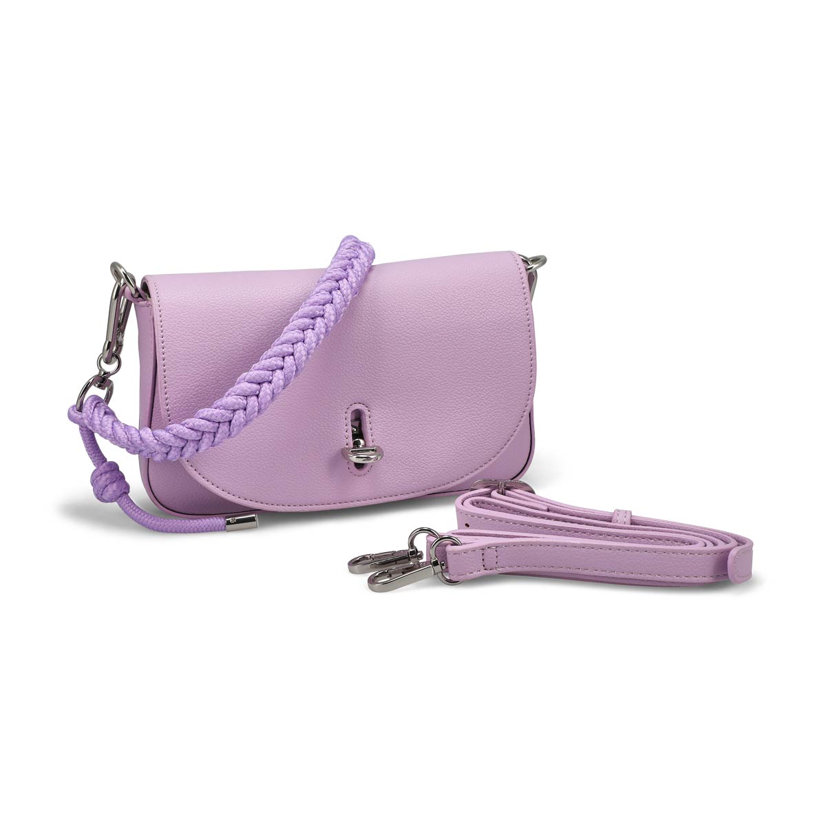 Women's 7006 Maca Flap Shoulder Bag - Lilac