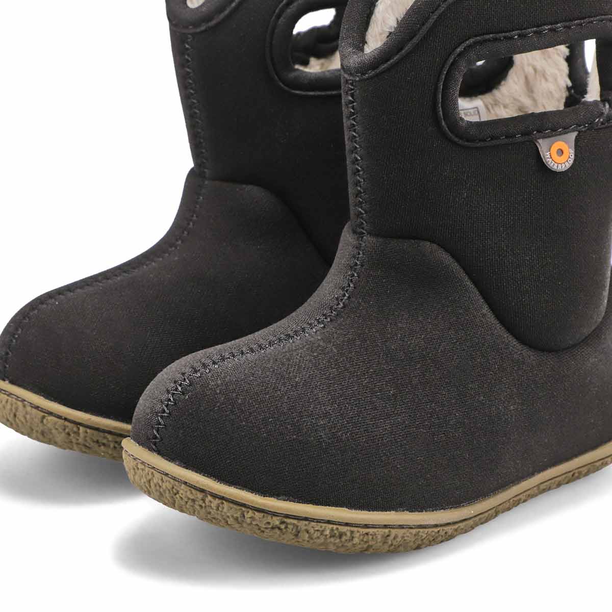 Infant's Solid Waterproof Boot - Black